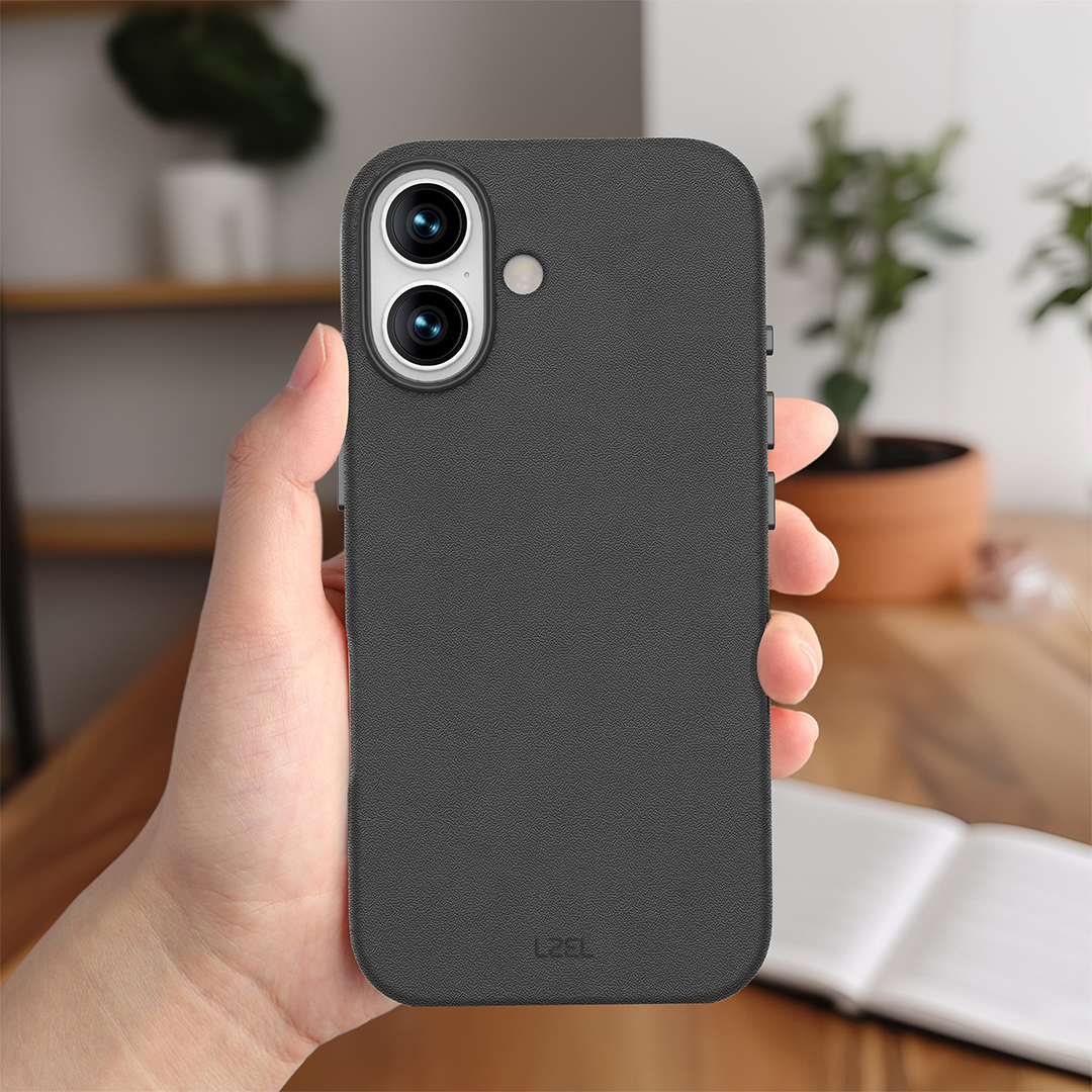 LZEL MagOrbio Leather Case for iPhone 17 | Black LZEL MagOrbio Leather Case for iPhone 17 | Black